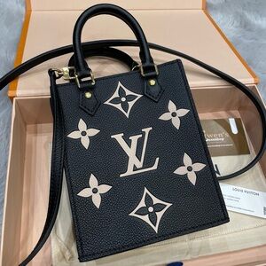 ❌SOLD❌ ❤️BEAUTIFUL❤️ Petit Sac Plat in Empreinte Bicolor